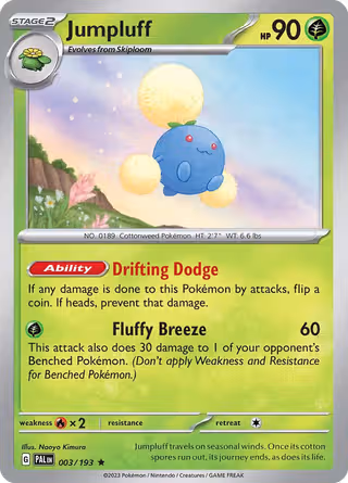 Jumpluff 3/193 Pokemon card