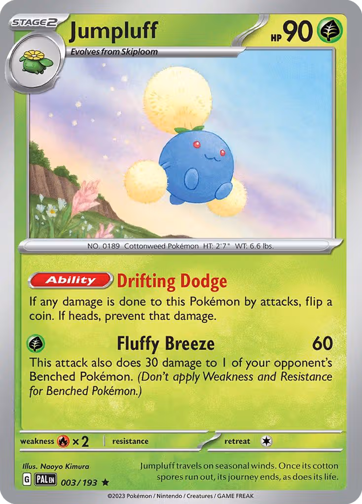 Jumpluff 3/193 Pokemon card