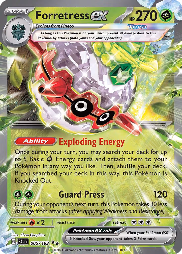 Forretress ex 5/193 Pokemon card
