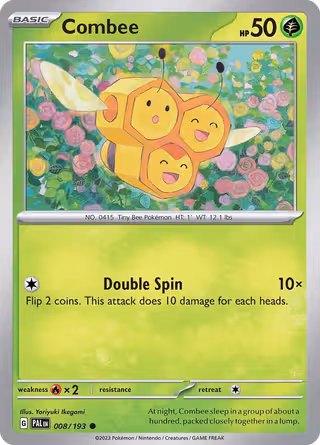 Combee 8/193 Pokemon card
