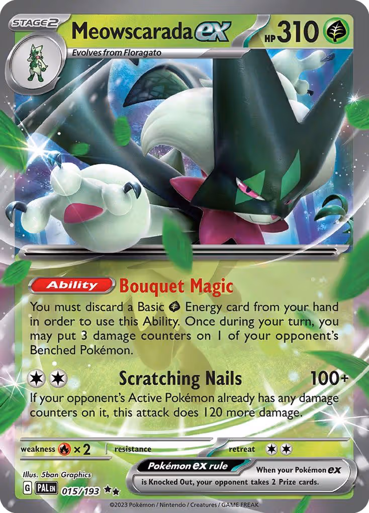 Meowscarada ex 15/193 Pokemon card
