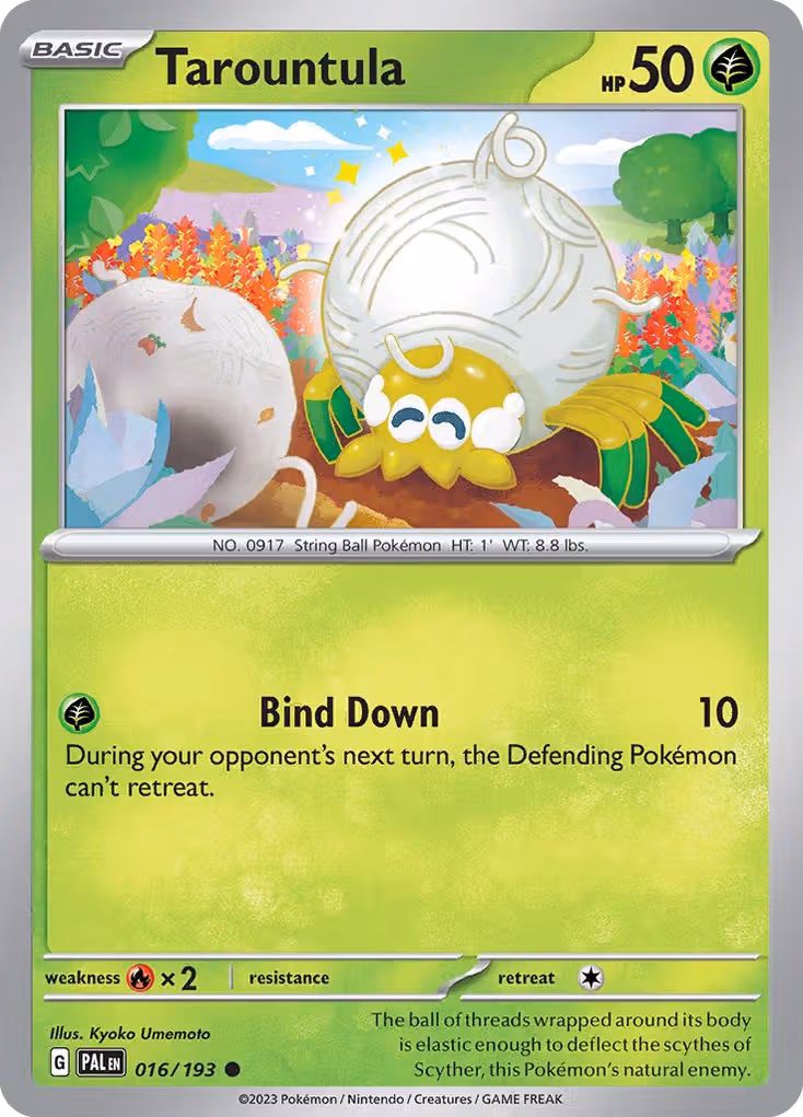 Tarountula 16/193 Pokemon card