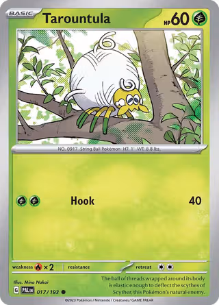 Tarountula 17/193 Pokemon card