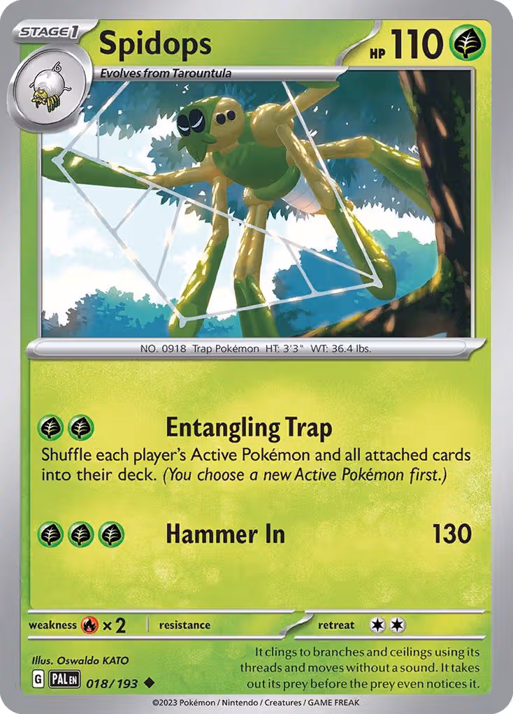 Spidops 18/193 Pokemon card