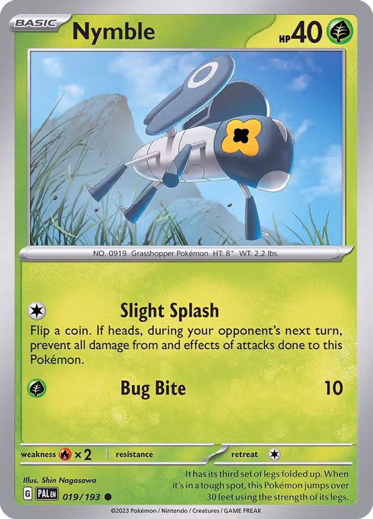 Nymble 19/193 Pokemon card