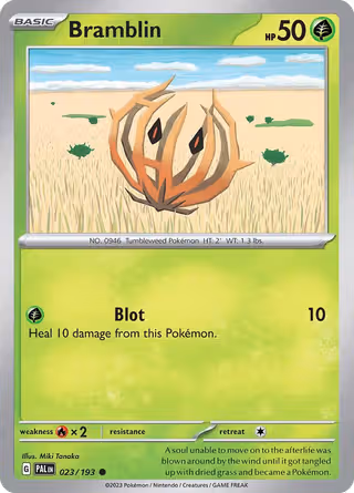 Bramblin 23/193 Pokemon card