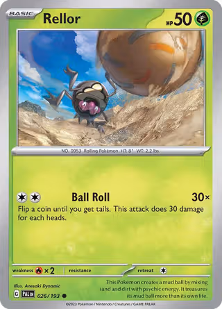 Rellor 26/193 Pokemon card