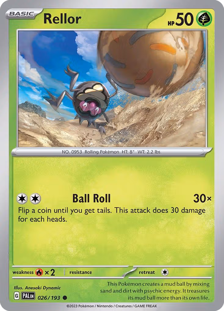 Rellor 26/193 Pokemon card