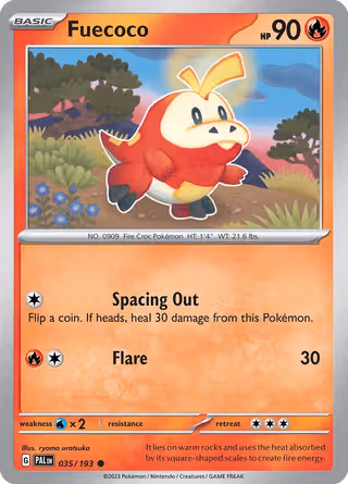 Fuecoco 35/193 Pokemon card