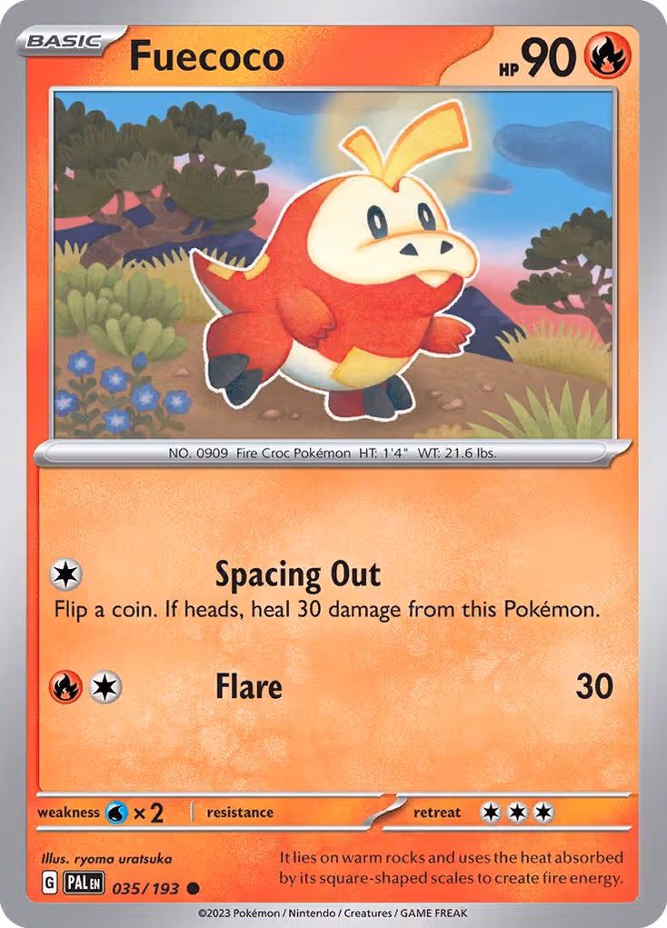 Fuecoco 35/193 Pokemon card