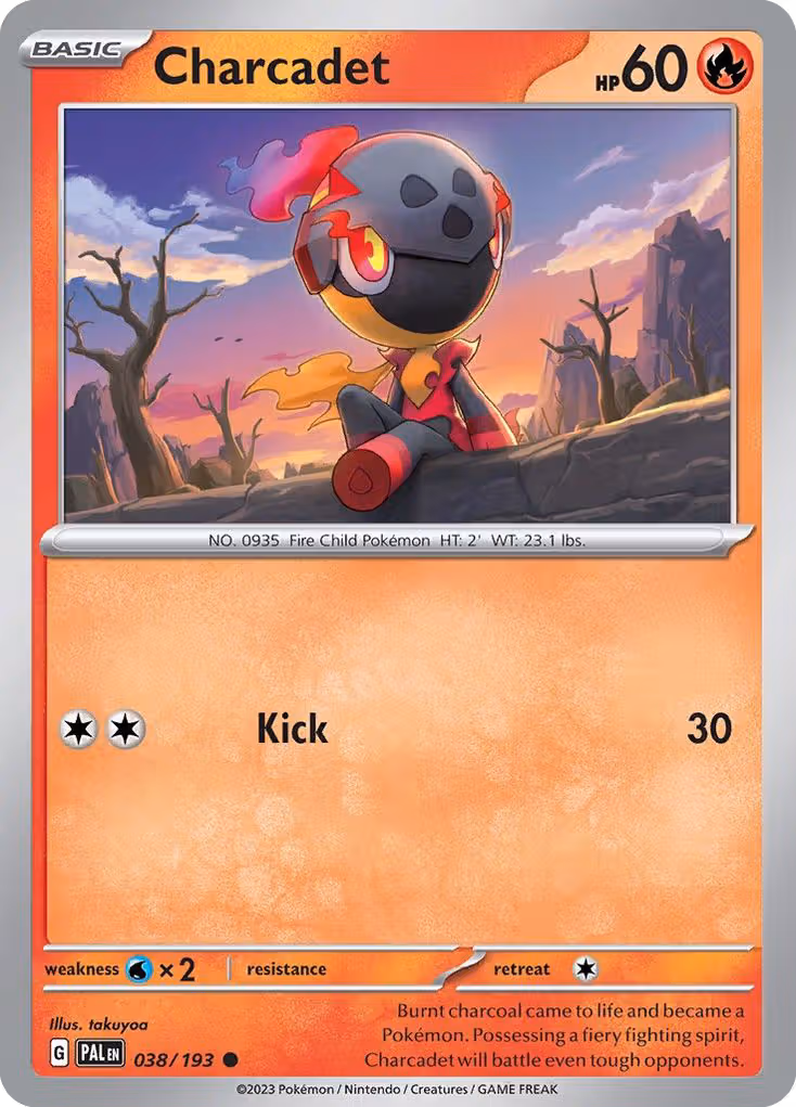 Charcadet 38/193 Pokemon card