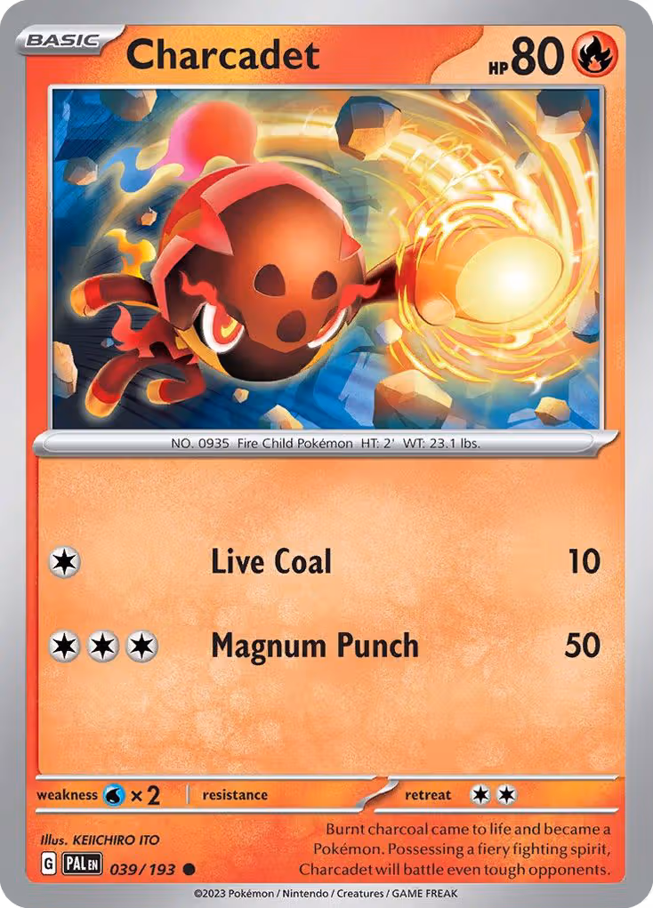Charcadet 39/193 Pokemon card