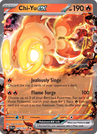 Chi-Yu ex 40/193 Pokemon card