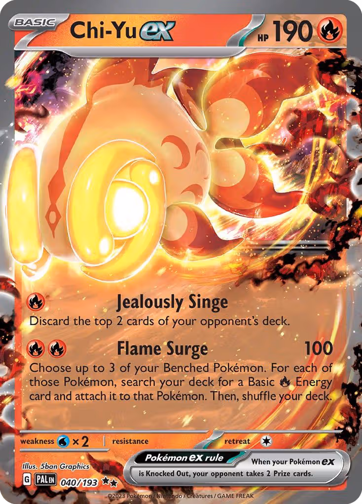 Chi-Yu ex 40/193 Pokemon card