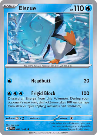 Eiscue 48/193 Pokemon card
