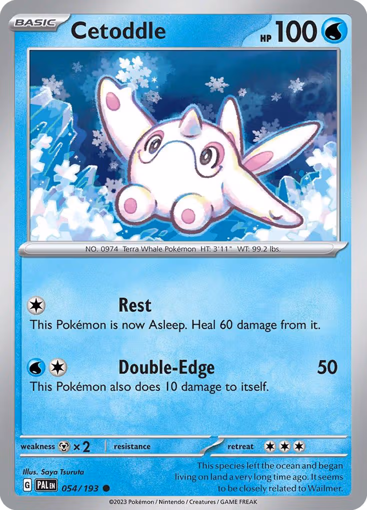 Cetoddle 54/193 Pokemon card