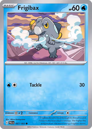 Frigibax 57/193 Pokemon card