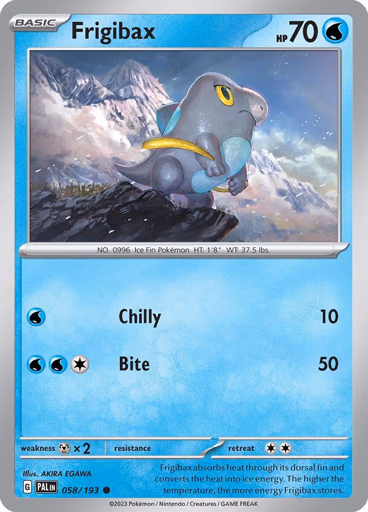 Frigibax 58/193 Pokemon card