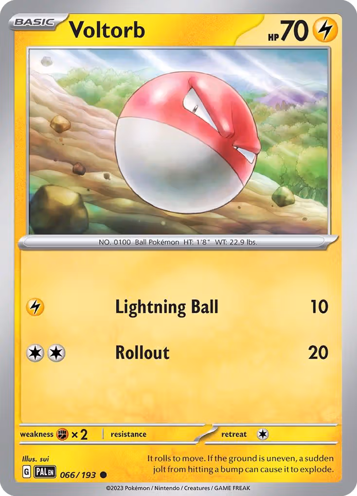 Voltorb 66/193 Pokemon card
