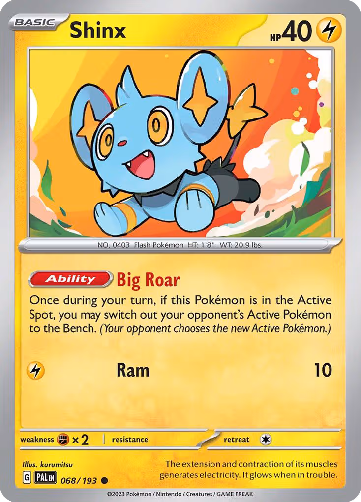 Shinx 68/193 Pokemon card