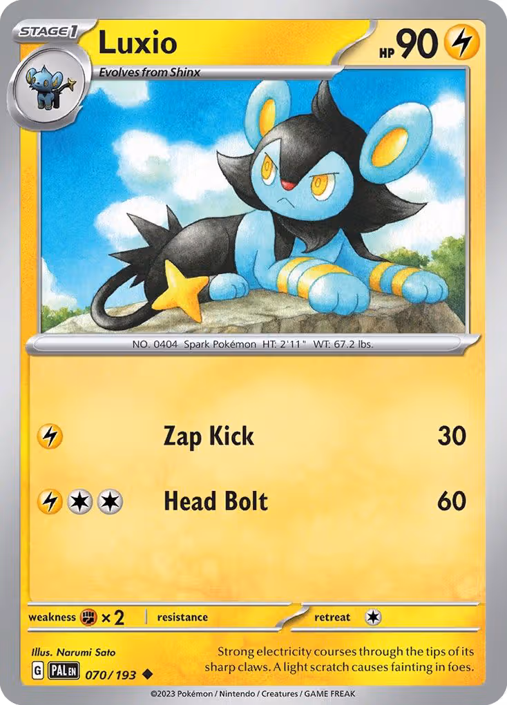 Luxio 70/193 Pokemon card