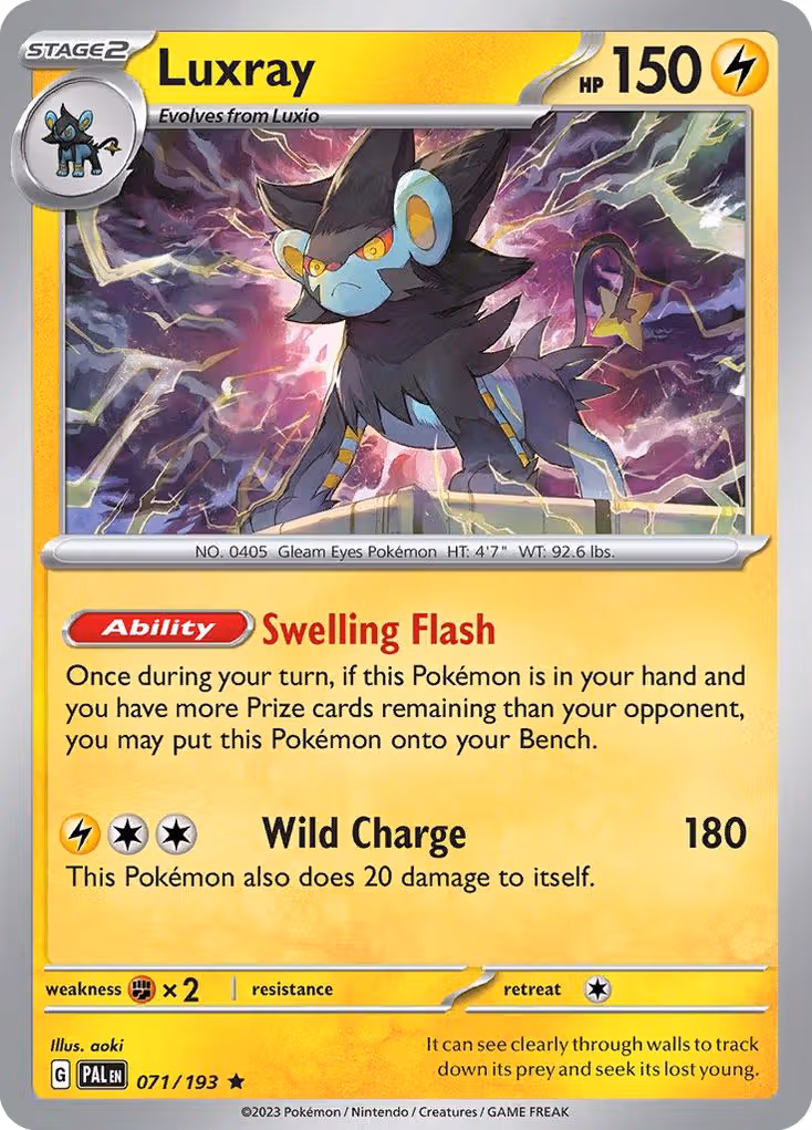 Luxray 71/193 Pokemon card