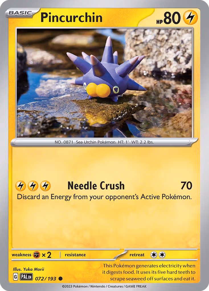 Pincurchin 72/193 Pokemon card
