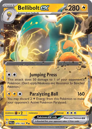 Bellibolt ex 79/193 Pokemon card
