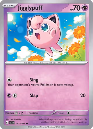 Jigglypuff 83/193 Pokemon card