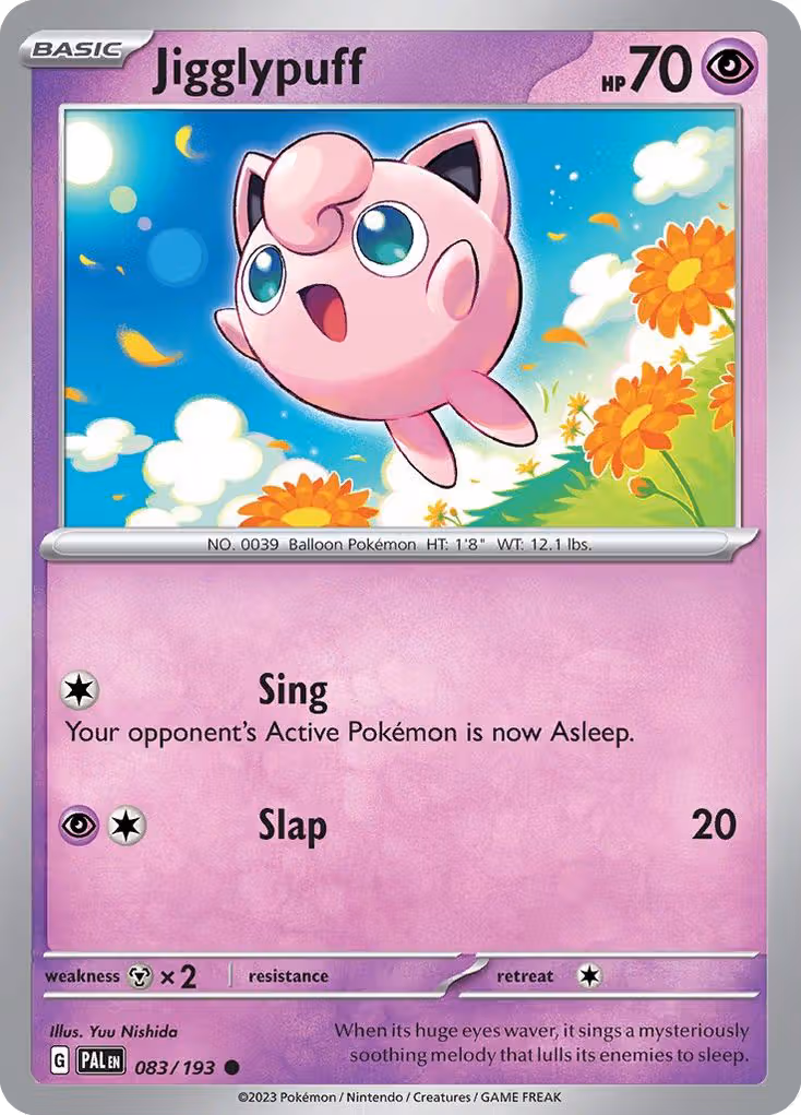 Jigglypuff 83/193 Pokemon card