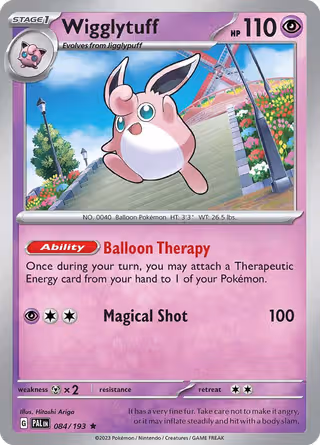 Wigglytuff 84/193 Pokemon card