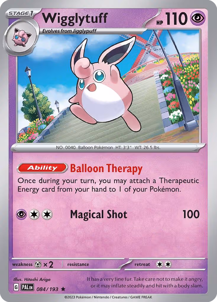Wigglytuff 84/193 Pokemon card