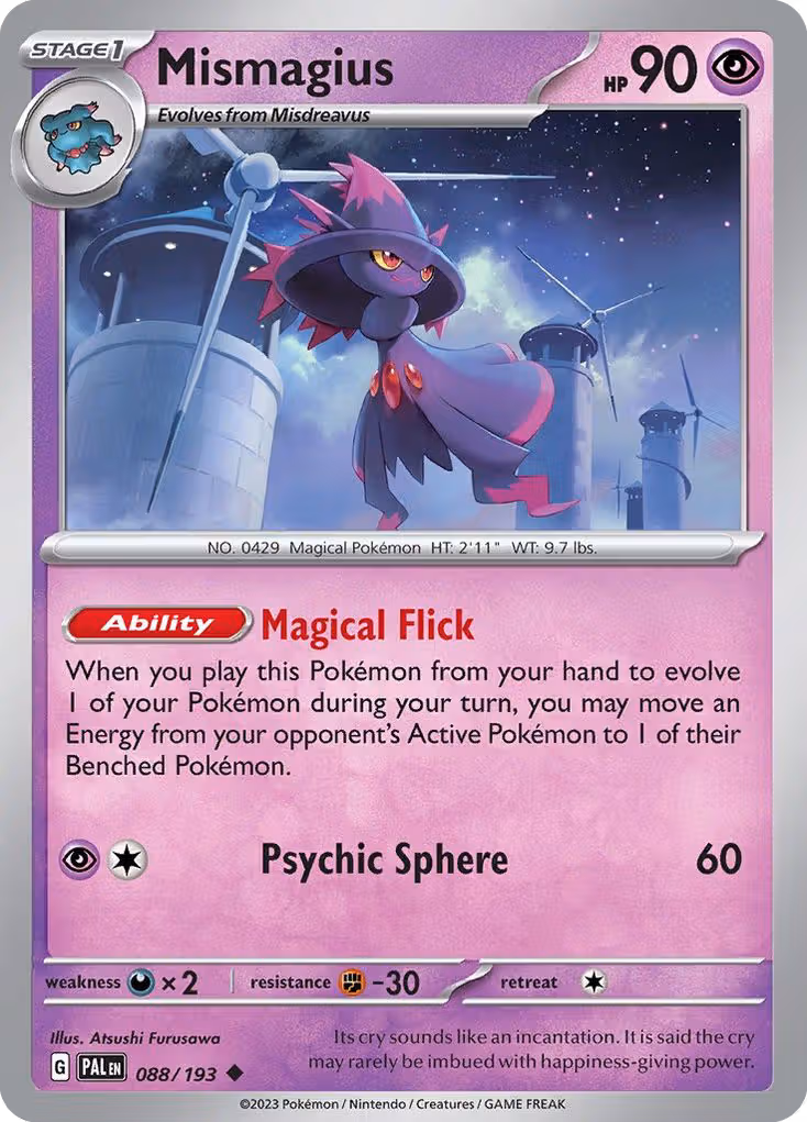Mismagius 88/193 Pokemon card