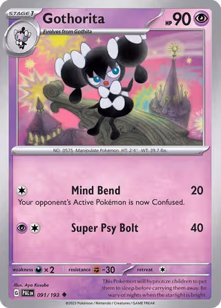 Gothorita 91/193 Pokemon card