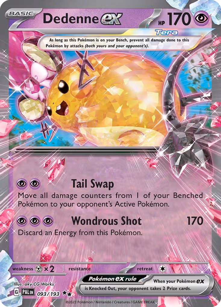Dedenne ex 93/193 Pokemon card