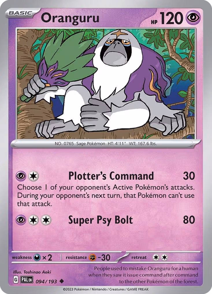 Oranguru 94/193 Pokemon card