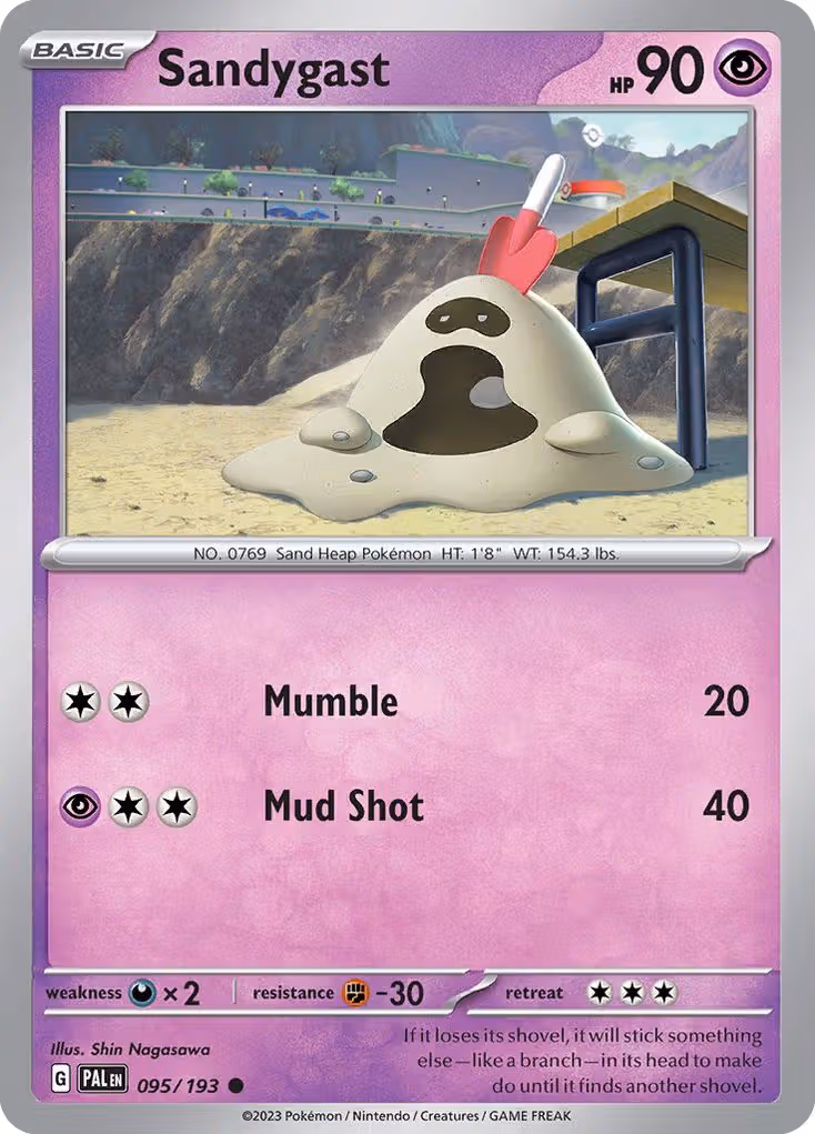 Sandygast 95/193 Pokemon card