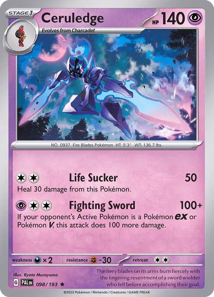 Ceruledge 98/193 Pokemon card