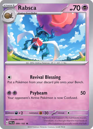 Rabsca 99/193 Pokemon card