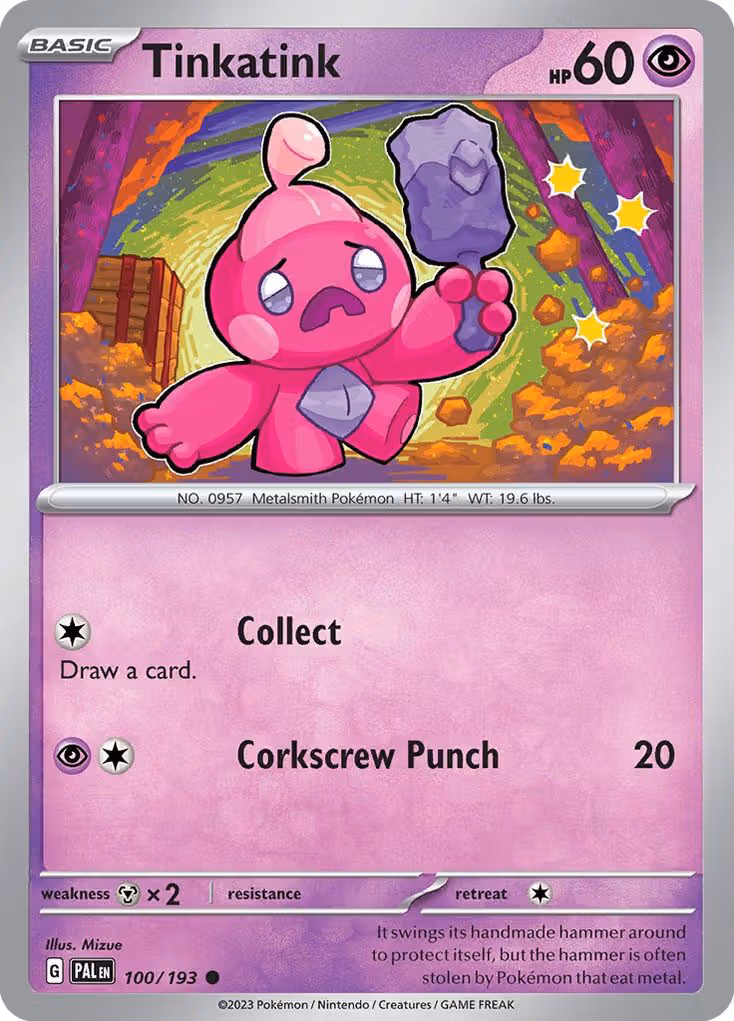 Tinkatink 100/193 Pokemon card