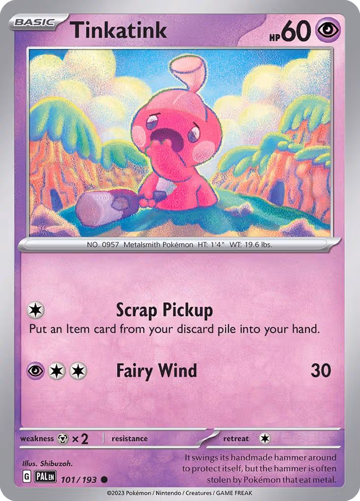 Tinkatink 101/193 Pokemon card