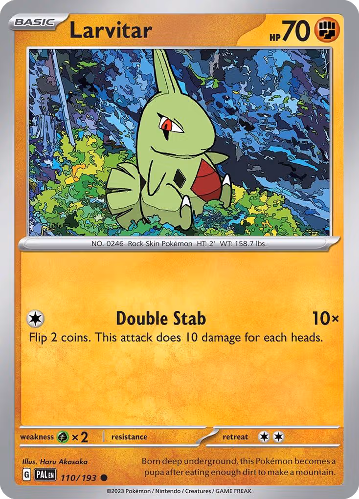 Larvitar 110/193 Pokemon card