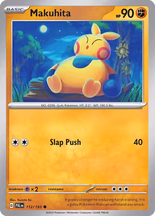 Makuhita 112/193 Pokemon card