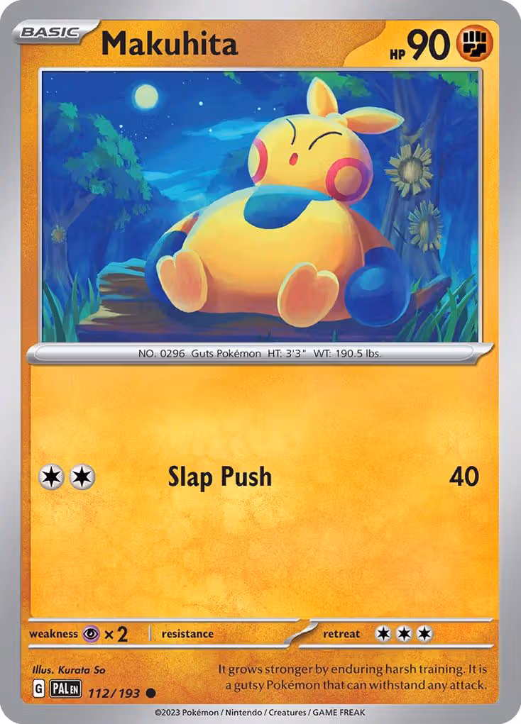 Makuhita 112/193 Pokemon card