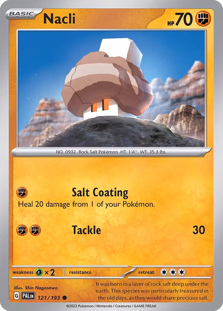 Nacli 121/193 Pokemon card