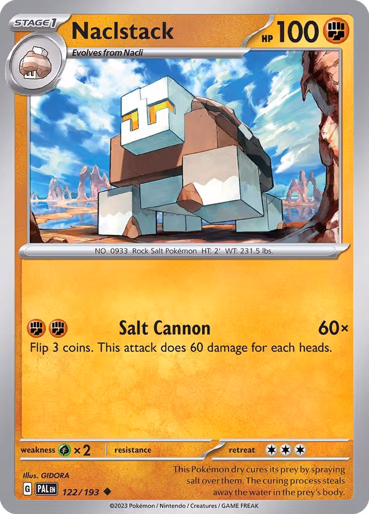 Naclstack 122/193 Pokemon card