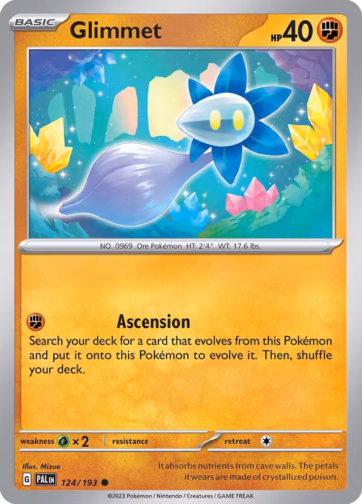 Glimmet 124/193 Pokemon card
