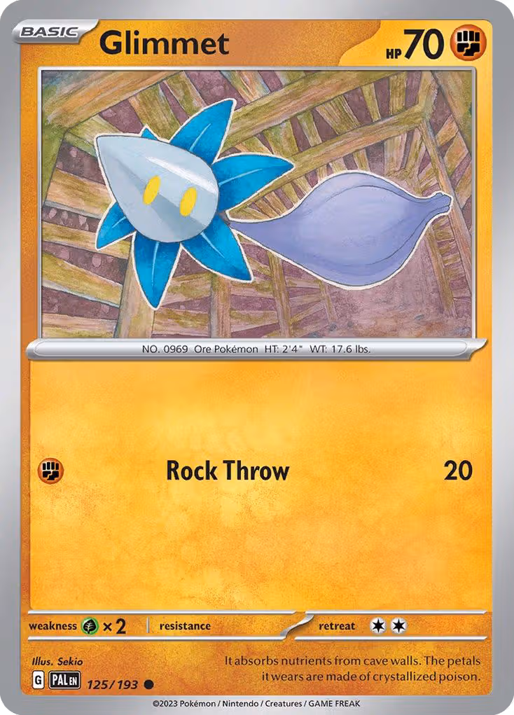 Glimmet 125/193 Pokemon card
