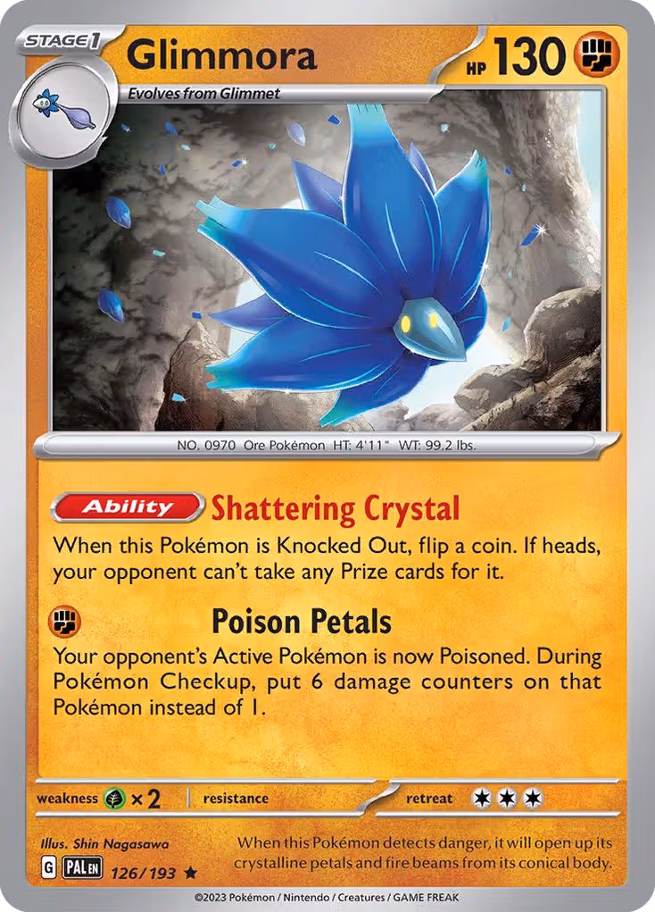 Glimmora 126/193 Pokemon card
