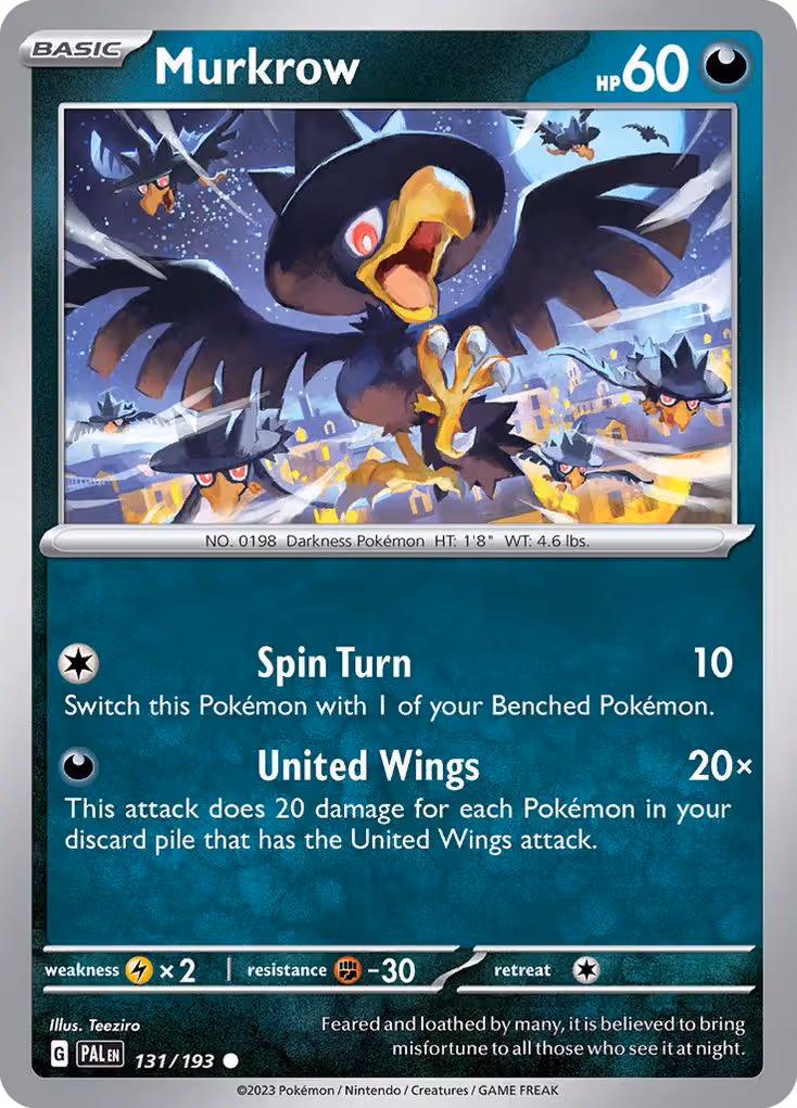 Murkrow 131/193 Pokemon card